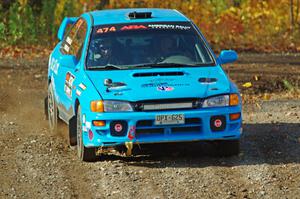 Jeff Hueser / Dylan Stevens Subaru Impreza 2.5RS comes through the spectator point on SS9, Arvon-Silver I.