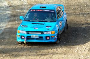 Jeff Hueser / Dylan Stevens Subaru Impreza 2.5RS comes through the spectator point on SS9, Arvon-Silver I.