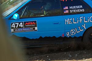 Jeff Hueser / Dylan Stevens Subaru Impreza 2.5RS comes through the spectator point on SS9, Arvon-Silver I.