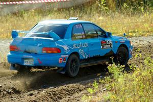 Jeff Hueser / Dylan Stevens Subaru Impreza 2.5RS comes through the spectator point on SS9, Arvon-Silver I.