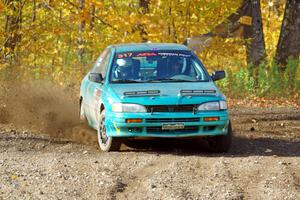 Kyle Turner / Kevin Turner Subaru Impreza comes through the spectator point on SS9, Arvon-Silver I.