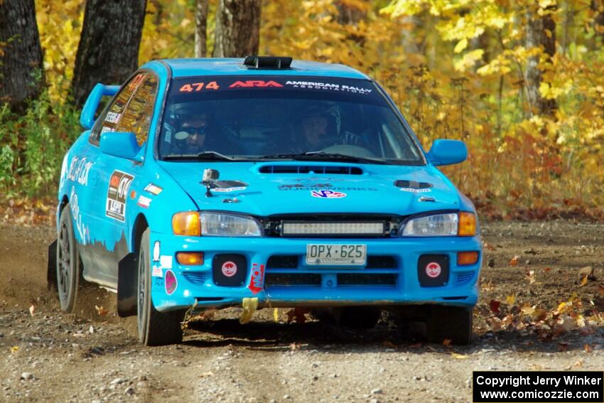 Jeff Hueser / Dylan Stevens Subaru Impreza 2.5RS comes through the spectator point on SS9, Arvon-Silver I.