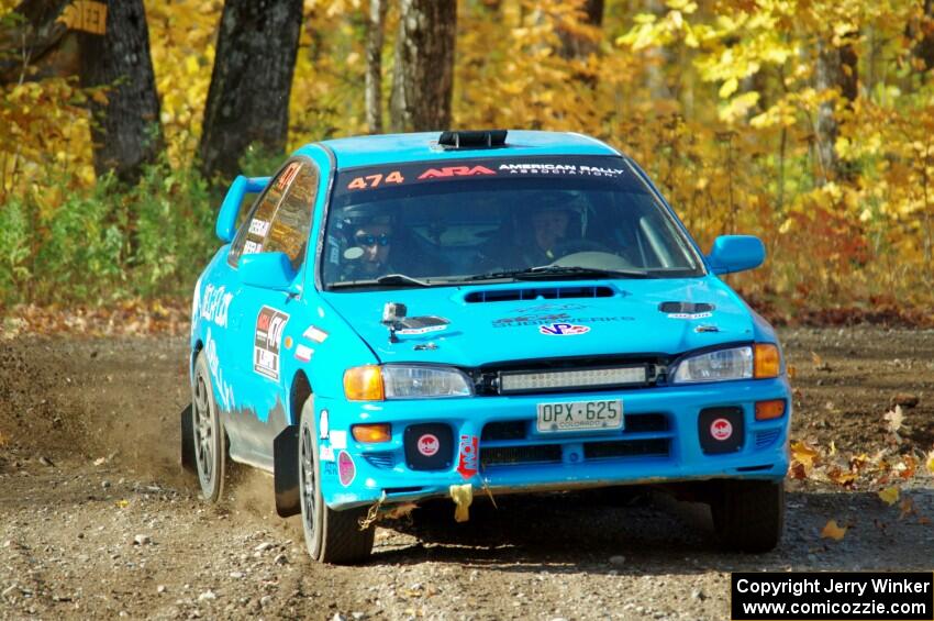 Jeff Hueser / Dylan Stevens Subaru Impreza 2.5RS comes through the spectator point on SS9, Arvon-Silver I.