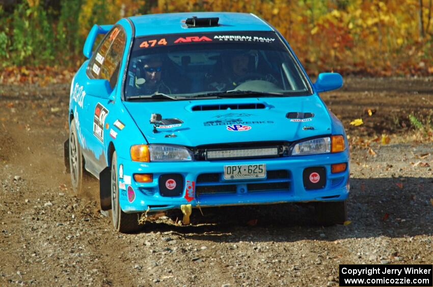 Jeff Hueser / Dylan Stevens Subaru Impreza 2.5RS comes through the spectator point on SS9, Arvon-Silver I.