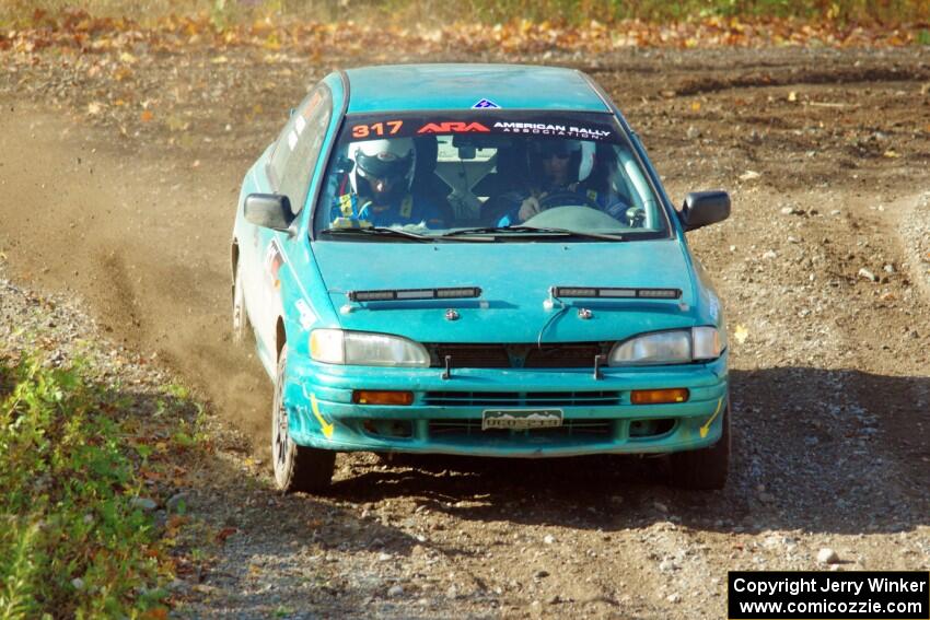 Kyle Turner / Kevin Turner Subaru Impreza comes through the spectator point on SS9, Arvon-Silver I.