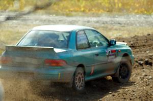 Kyle Turner / Kevin Turner Subaru Impreza comes through the spectator point on SS9, Arvon-Silver I.