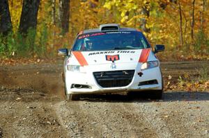 Colin Robinson / Tyler Tisdale Honda CR-Z comes through the spectator location on SS9, Arvon-Silver I.