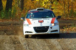 Colin Robinson / Tyler Tisdale Honda CR-Z comes through the spectator location on SS9, Arvon-Silver I.