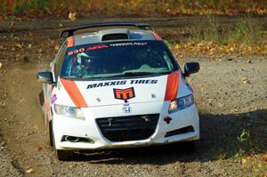 Colin Robinson / Tyler Tisdale Honda CR-Z comes through the spectator location on SS9, Arvon-Silver I.