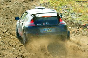 Colin Robinson / Tyler Tisdale Honda CR-Z comes through the spectator location on SS9, Arvon-Silver I.