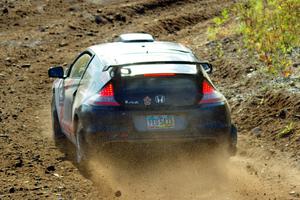 Colin Robinson / Tyler Tisdale Honda CR-Z comes through the spectator location on SS9, Arvon-Silver I.