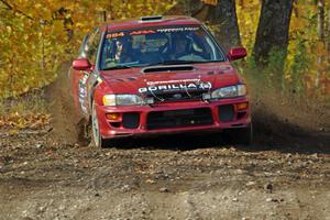 Arin DeMaster / Taylor Kildea Subaru Impreza comes through the spectator location on SS9, Arvon-Silver I.