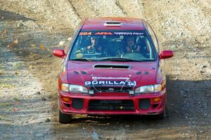 Arin DeMaster / Taylor Kildea Subaru Impreza comes through the spectator location on SS9, Arvon-Silver I.