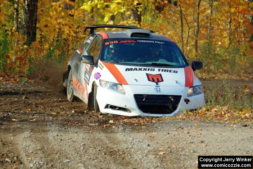 Colin Robinson / Tyler Tisdale Honda CR-Z comes through the spectator location on SS9, Arvon-Silver I.