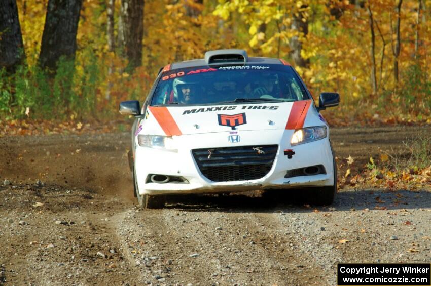 Colin Robinson / Tyler Tisdale Honda CR-Z comes through the spectator location on SS9, Arvon-Silver I.