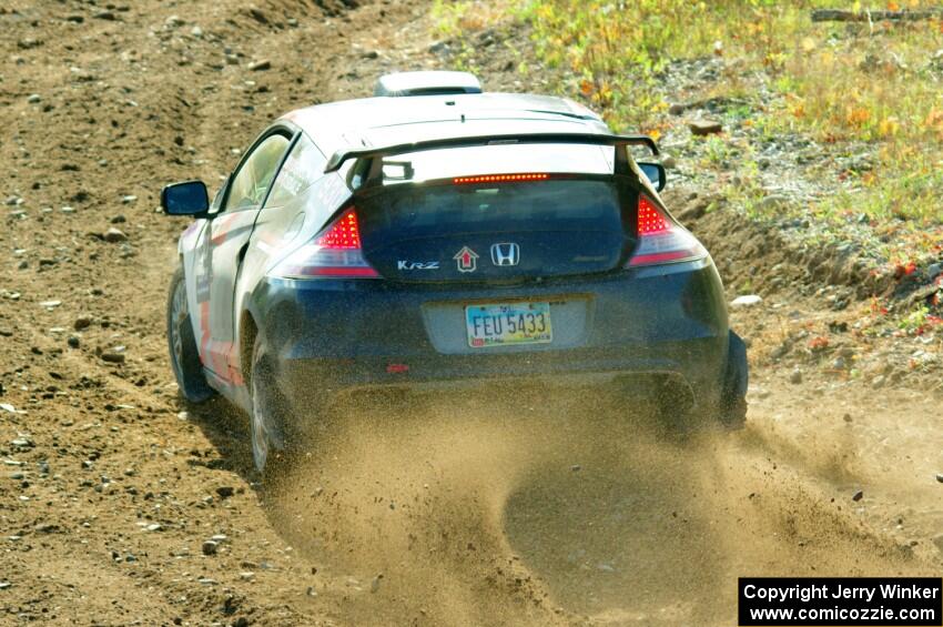 Colin Robinson / Tyler Tisdale Honda CR-Z comes through the spectator location on SS9, Arvon-Silver I.