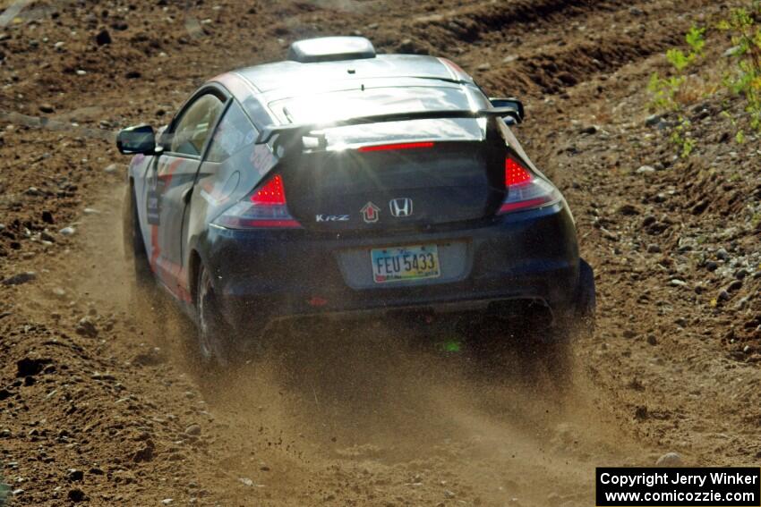 Colin Robinson / Tyler Tisdale Honda CR-Z comes through the spectator location on SS9, Arvon-Silver I.