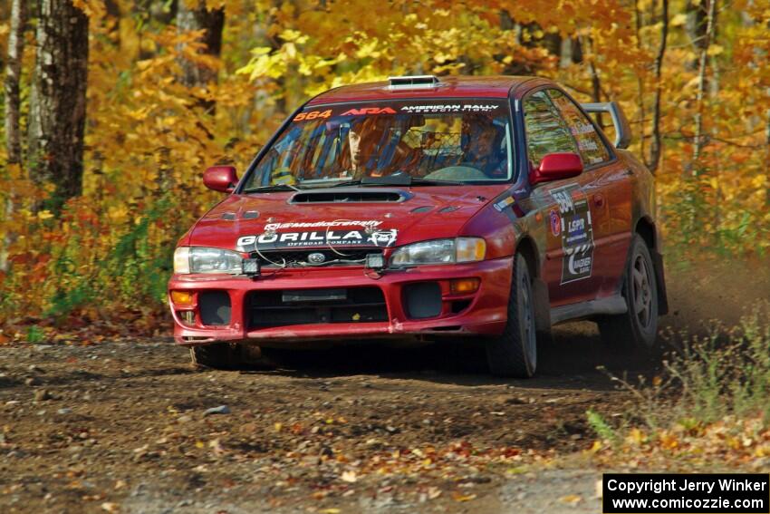 Arin DeMaster / Taylor Kildea Subaru Impreza comes through the spectator location on SS9, Arvon-Silver I.