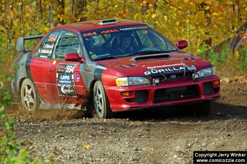 Arin DeMaster / Taylor Kildea Subaru Impreza comes through the spectator location on SS9, Arvon-Silver I.