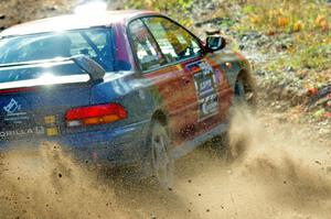 Arin DeMaster / Taylor Kildea Subaru Impreza comes through the spectator location on SS9, Arvon-Silver I.