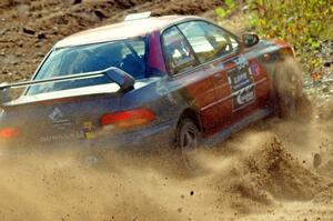 Arin DeMaster / Taylor Kildea Subaru Impreza comes through the spectator location on SS9, Arvon-Silver I.