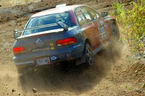 Arin DeMaster / Taylor Kildea Subaru Impreza comes through the spectator location on SS9, Arvon-Silver I.