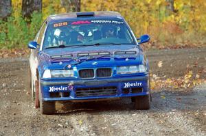 Ryan George / Heather Stieber-George BMW M3 comes through the spectator location on SS9, Arvon-Silver I.