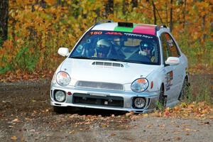 Ivo Draganov / Vladimir Yanev Subaru WRX Wagon comes through the spectator location on SS9, Arvon-Silver I.