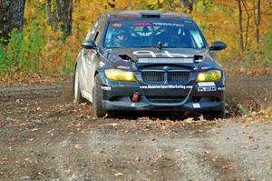 George Hammerbeck / Lewis May BMW 335xi comes through the spectator location on SS9, Arvon-Silver I.