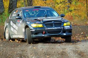 George Hammerbeck / Lewis May BMW 335xi comes through the spectator location on SS9, Arvon-Silver I.