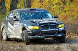 George Hammerbeck / Lewis May BMW 335xi comes through the spectator location on SS9, Arvon-Silver I.