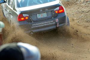 George Hammerbeck / Lewis May BMW 335xi comes through the spectator location on SS9, Arvon-Silver I.