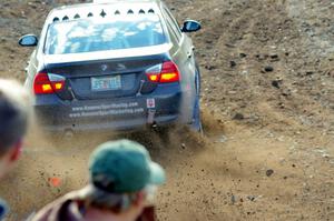 George Hammerbeck / Lewis May BMW 335xi comes through the spectator location on SS9, Arvon-Silver I.