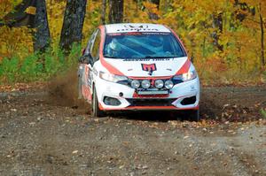 John Sharps / Gabriel Nieves Honda Fit comes through the spectator location on SS9, Arvon-Silver I.