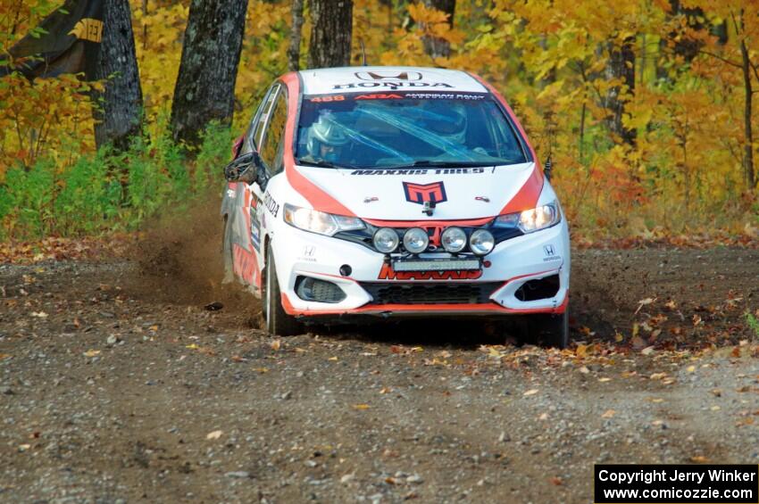 John Sharps / Gabriel Nieves Honda Fit comes through the spectator location on SS9, Arvon-Silver I.