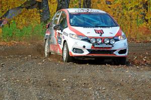 John Sharps / Gabriel Nieves Honda Fit comes through the spectator location on SS9, Arvon-Silver I.