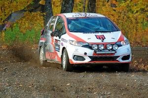 John Sharps / Gabriel Nieves Honda Fit comes through the spectator location on SS9, Arvon-Silver I.