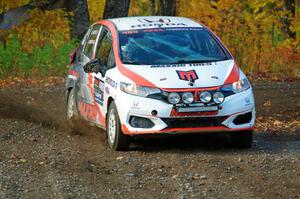 John Sharps / Gabriel Nieves Honda Fit comes through the spectator location on SS9, Arvon-Silver I.