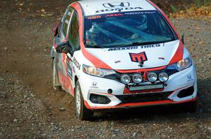 John Sharps / Gabriel Nieves Honda Fit comes through the spectator location on SS9, Arvon-Silver I.