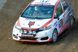 John Sharps / Gabriel Nieves Honda Fit comes through the spectator location on SS9, Arvon-Silver I.