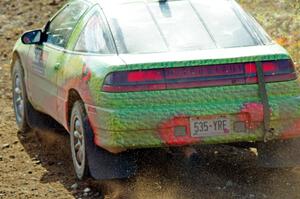 Eric Carlson / Camille Carlson Mitsubishi Eclipse comes through the spectator location on SS9, Arvon-Silver I.