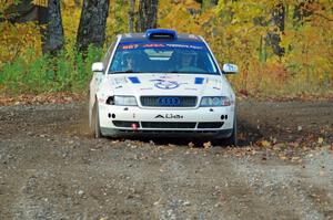 Tim Michel / Michelle Michel Audi A4 comes through the spectator point on SS9, Arvon-Silver I.