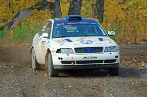 Tim Michel / Michelle Michel Audi A4 comes through the spectator point on SS9, Arvon-Silver I.