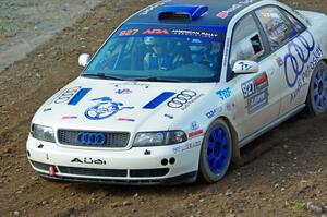 Tim Michel / Michelle Michel Audi A4 comes through the spectator point on SS9, Arvon-Silver I.