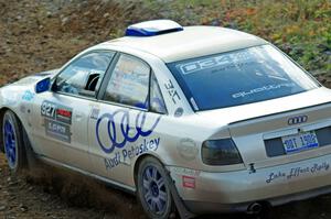 Tim Michel / Michelle Michel Audi A4 comes through the spectator point on SS9, Arvon-Silver I.