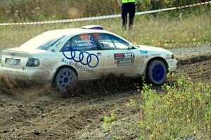 Tim Michel / Michelle Michel Audi A4 comes through the spectator point on SS9, Arvon-Silver I.