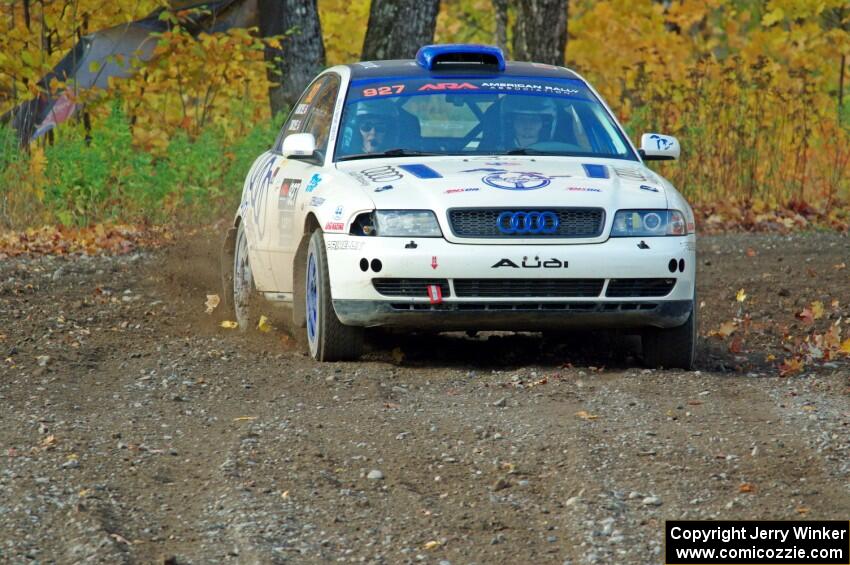 Tim Michel / Michelle Michel Audi A4 comes through the spectator point on SS9, Arvon-Silver I.