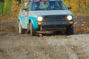 Mark Rokus / Mike Van Alphen VW GTI comes through the spectator point on SS9, Arvon-Silver I.