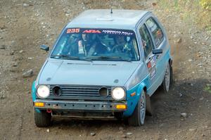 Mark Rokus / Mike Van Alphen VW GTI comes through the spectator point on SS9, Arvon-Silver I.