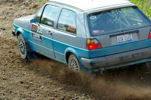 Mark Rokus / Mike Van Alphen VW GTI comes through the spectator point on SS9, Arvon-Silver I.